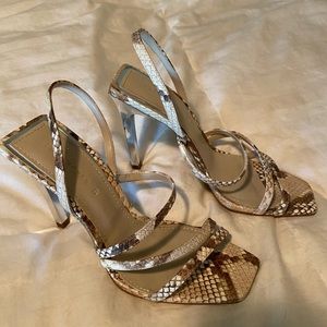 Zara Snakeskin Heel